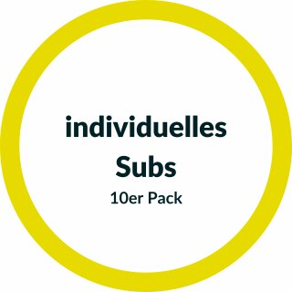 DS CAM individuelles Subs - 10er Pack