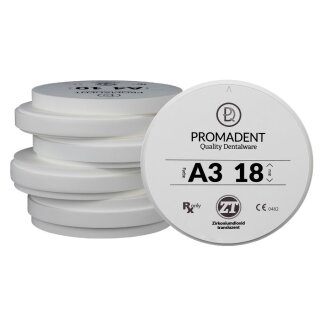 Hochtransluzente Zirkoniumdioxid-Fräsrohlinge (Zirkon Ronde) in den 16 VITA®-Farben zum Fräsen